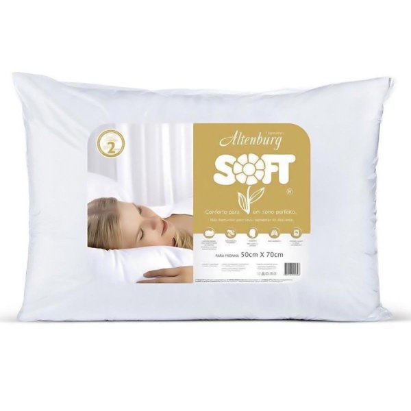 Travesseiro Soft Malha Médio 50x70cm - Altenburg Travesseiro Soft Malha Médio 50x70cm - Altenburg