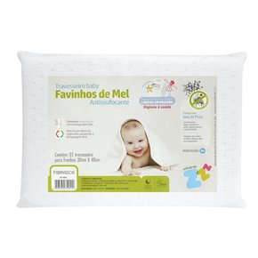 Travesseiro Antissufocante Favinhos De Mel Baby - Fibrasca