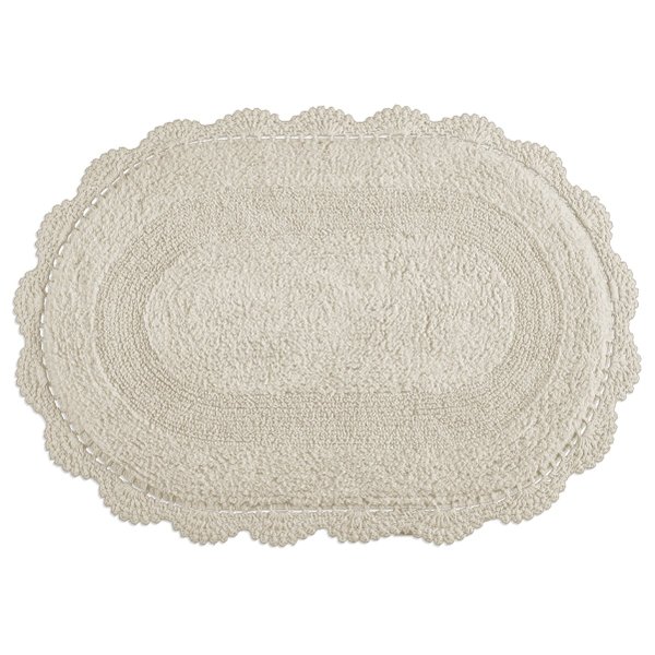 Tapete Crochê Oval 50x80cm - Kacyumara Tapete Crochê Oval 50x80cm - Kacyumara