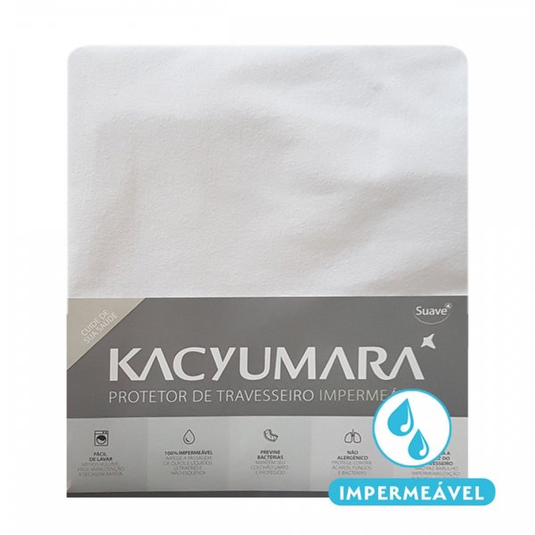 Protetor De Travesseiro Malha 100% Impermeável - Kacyumara Protetor De Travesseiro Malha 100% Impermeável - Kacyumara