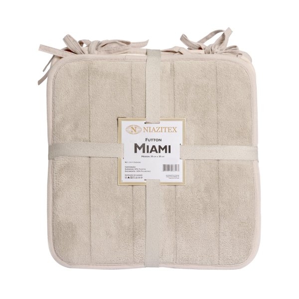 Futton 4 Peças Miami 38x38 cm - Niazitex Futton 4 Peças Miami 38x38 cm - Niazitex