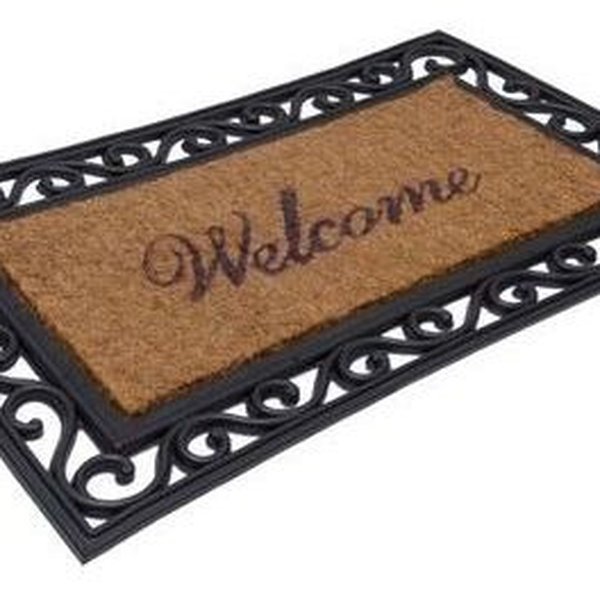 Capacho Antiderrapante Fibra de Coco Imperial Welcome 45x75cm - Kacyumara Capacho Antiderrapante Fibra de Coco Imperial Welcome 45x75cm - Kacyumara