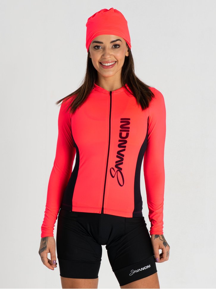 camisa-para-ciclismo-feminina-rosa-fluor-manga-longa-savancini-fun-1309