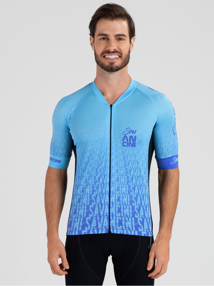 camisa para ciclismo masculina sky infinity savancini 3110