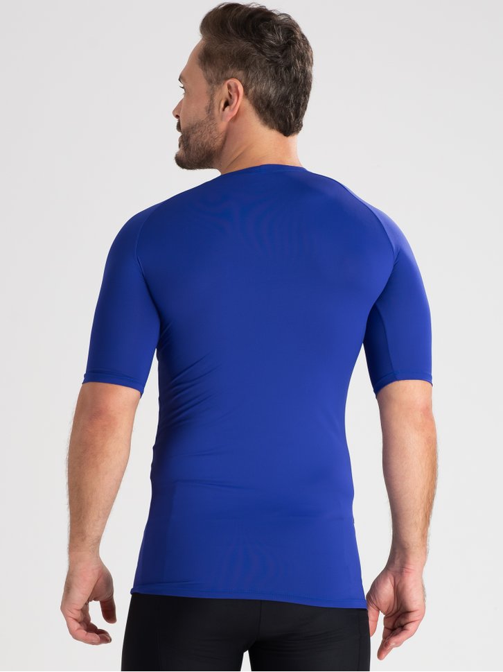 Camisa Térmica Masculina Poliamida Azul Savancini (F135)
