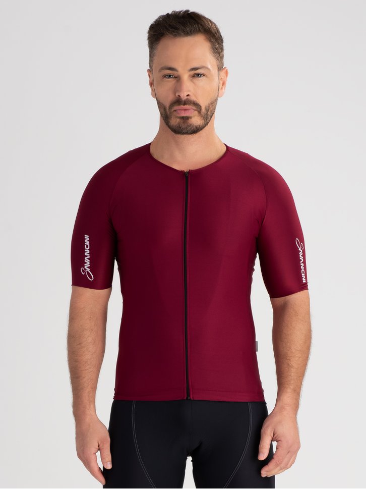 camisa ciclismo masculina fit savancini pro bordo 4110
