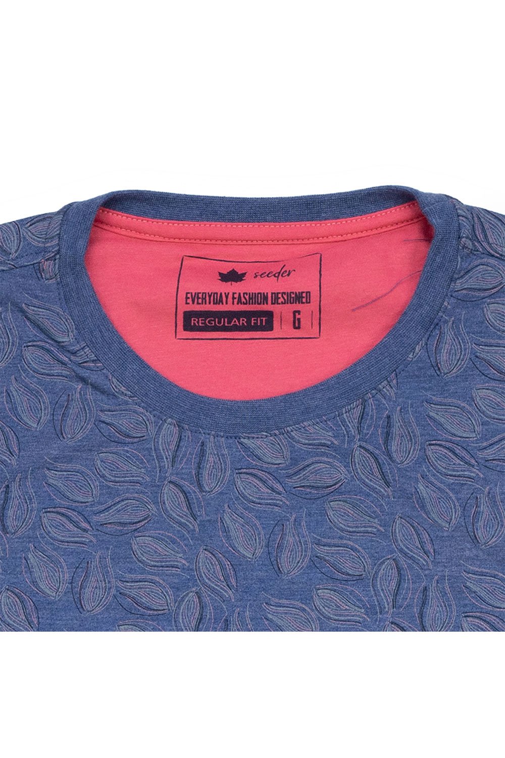 camiseta masculina navy meia malha pa estampada seeder se0301140 az0078 4