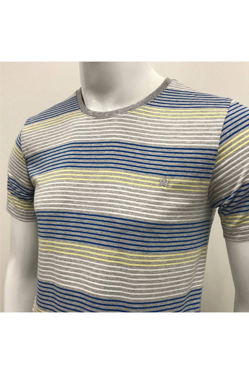 camiseta masculina mescla claro listrado colorido meia malha seeder se0301115 di0243