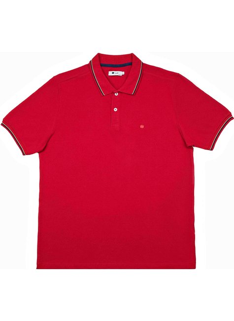 Polo Masculina Piquet Vermelho Tango Red Polo Masculina Piquet Vermelho Tango Red