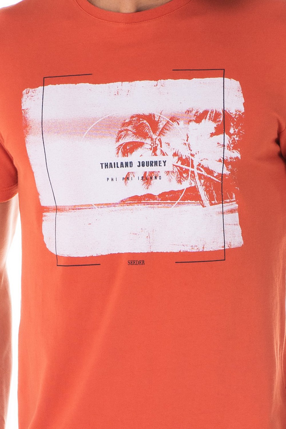 camiseta masculina estampa frente laranja se0301205 lr0031 1