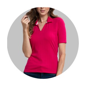 polo feminina slim fit malha canelada pink se0102127 rs0006 2