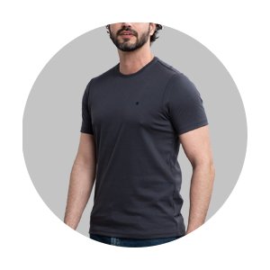 camiseta masculina regular fit suedine pima preto se0301210 di0002 2