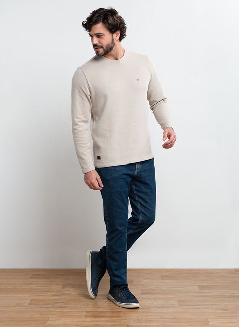 blusa masculina regular fit manga longa tricot off white se0701010 bg0001 3