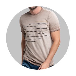 camiseta masculina slim fit meia malha marrom wolf se0301217 pt0107 2