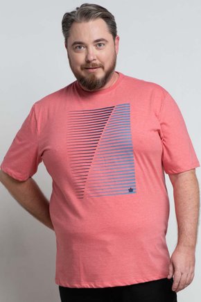 Camiseta Masculina Plus Size em Meia Malha Estonada Verde Claro