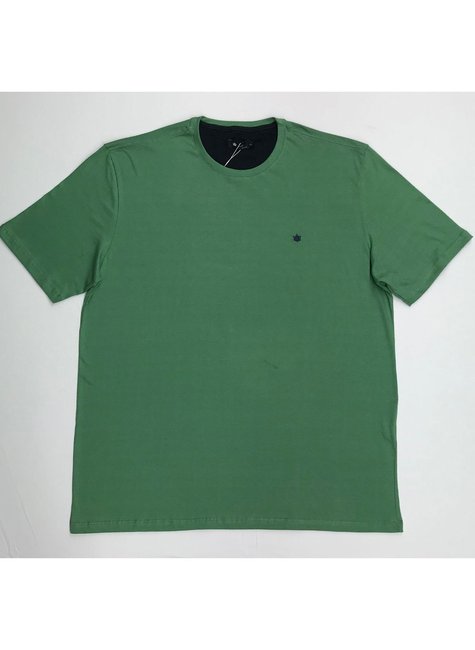 Camiseta Masculina Plus Size Básica em Meia Malha Verde Jolly Camiseta Masculina Plus Size Básica em Meia Malha Verde Jolly