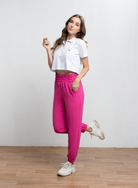 Polo Feminina Cropped Branca Polo Feminina Cropped Branca