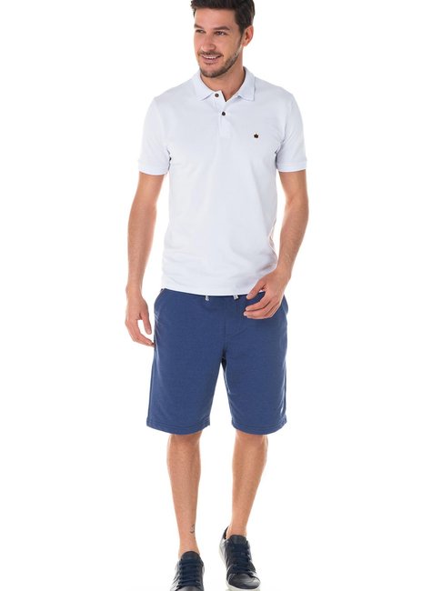 Polo Masculina Básica Piquet Branca Polo Masculina Básica Piquet Branca