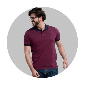 polo masculina slim fit malha maquinetada bordo marinho se0101647 di0029 1