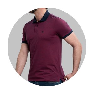 polo masculina slim fit malha maquinetada bordo marinho se0101647 di0029 2