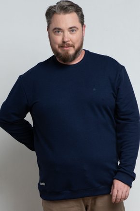 blusa masculina plus size regular fit manga longa moletom piquet marinho se0705001 az0001 4