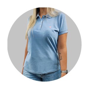 polo feminina slim fit piquet simples azul medio se0102126 az0621 2