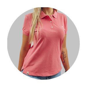 polo feminina slim fit piquet simples rosa se0102126 rs0063 2