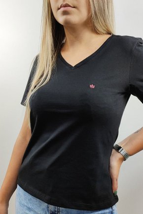 camiseta feminina slim fit meia malha preta se0302051 di0002 4