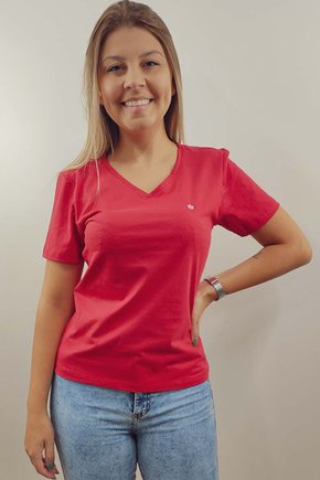 camiseta feminina slim fit meia malha vermelha se0302051 vm0057 3
