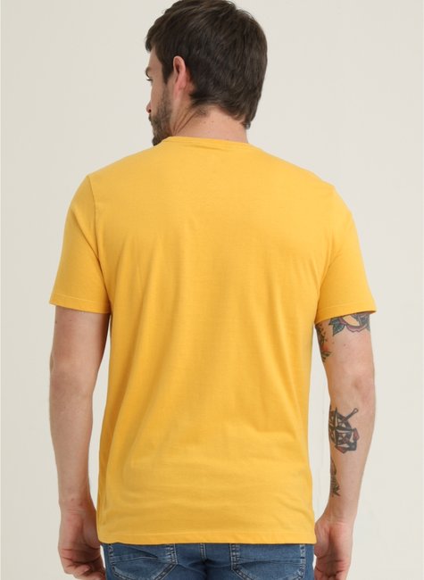 camiseta masculina basica regular fit amarela se0301220 am0047 7