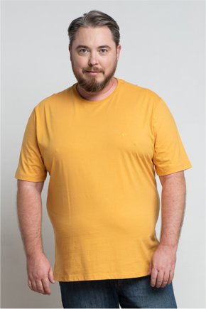 camiseta masculina plus size basica amarela se0305020 am0047 5
