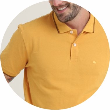 polo masculina basica piquet amarela se0101647 am0047 3