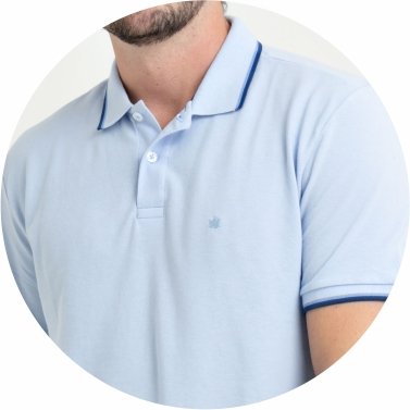 polo masculina piqiuet azul claro se0101639 az0050 2