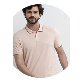 polo masculina basica piquet rosa soft se0101639 rs0064