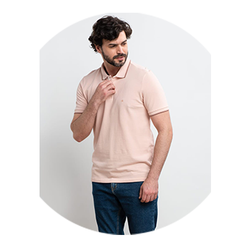 polo masculina basica piquet rosa soft se0101639 rs0064