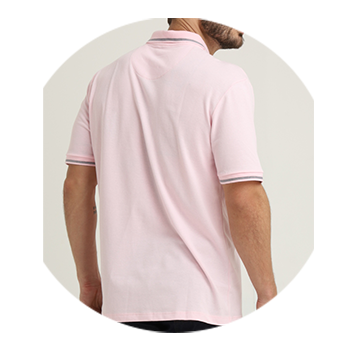 polo masculina piquet com elastano rosa se0101642 rs0058 3
