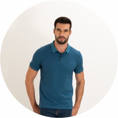 polo masculina piquet binado azul se0101672 dt0171 8