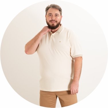 polo masculina plus size piquet regular fit bege se0105051 bg0028 20
