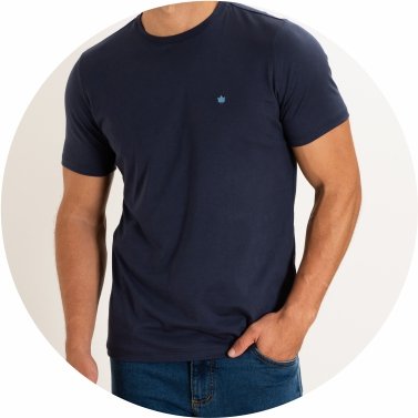 t shirt masculina meia malha slim fit azul se0301240 az0001 34