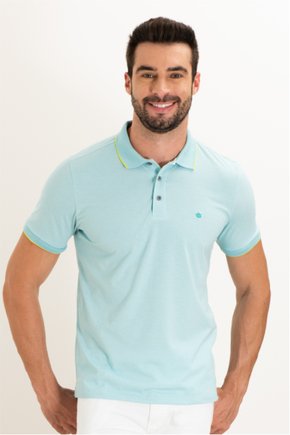 polo masculina meia malha slim fit azul claro se0101689 az0635 13