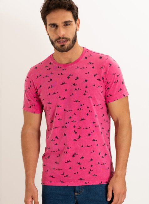 t shirt masculina meia malha slim fit pink se0301226 pt0014 28