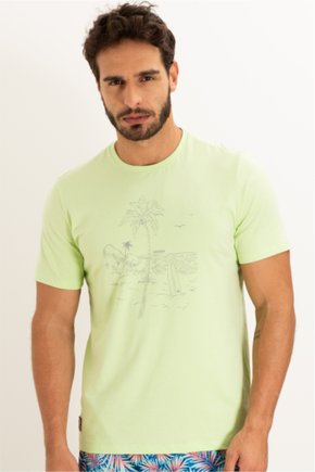 t shirt masculina meia malha slim fit verde alface se0301229 vd0036 33