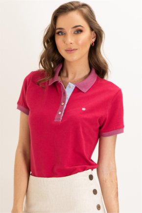 polo feminina piquet slim fit pink se0102130 rs0066 13