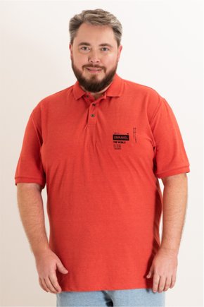 polo masculina plus size piquet regular fit vermelho ft se0105050 vm0054 13