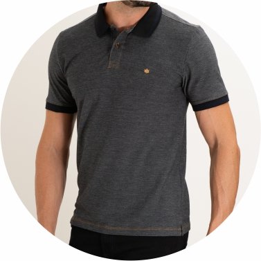 polo piquet binado preto se0101670 di0002 21