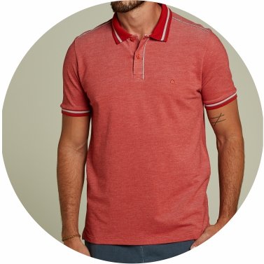 polo masculina piquet binado vermelha se0101625 vm0055 7