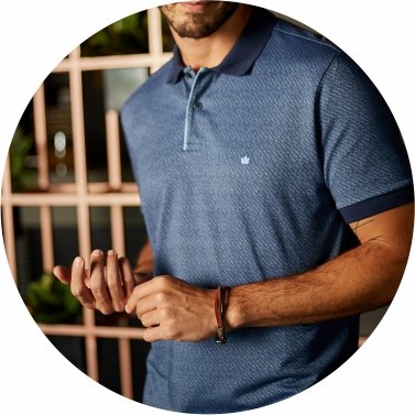 polo masculina malha jacquard azul se0101614 di0192 2