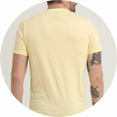 camiseta masculina basica decote v amarelo claro se0301222 am0018 8
