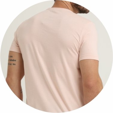 camiseta masculina basica slim fit rosa claro se0301221 rs0064