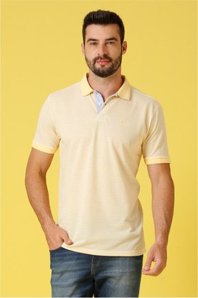polo mascullina regular fit amarela listrada se0101669 am0018 19
